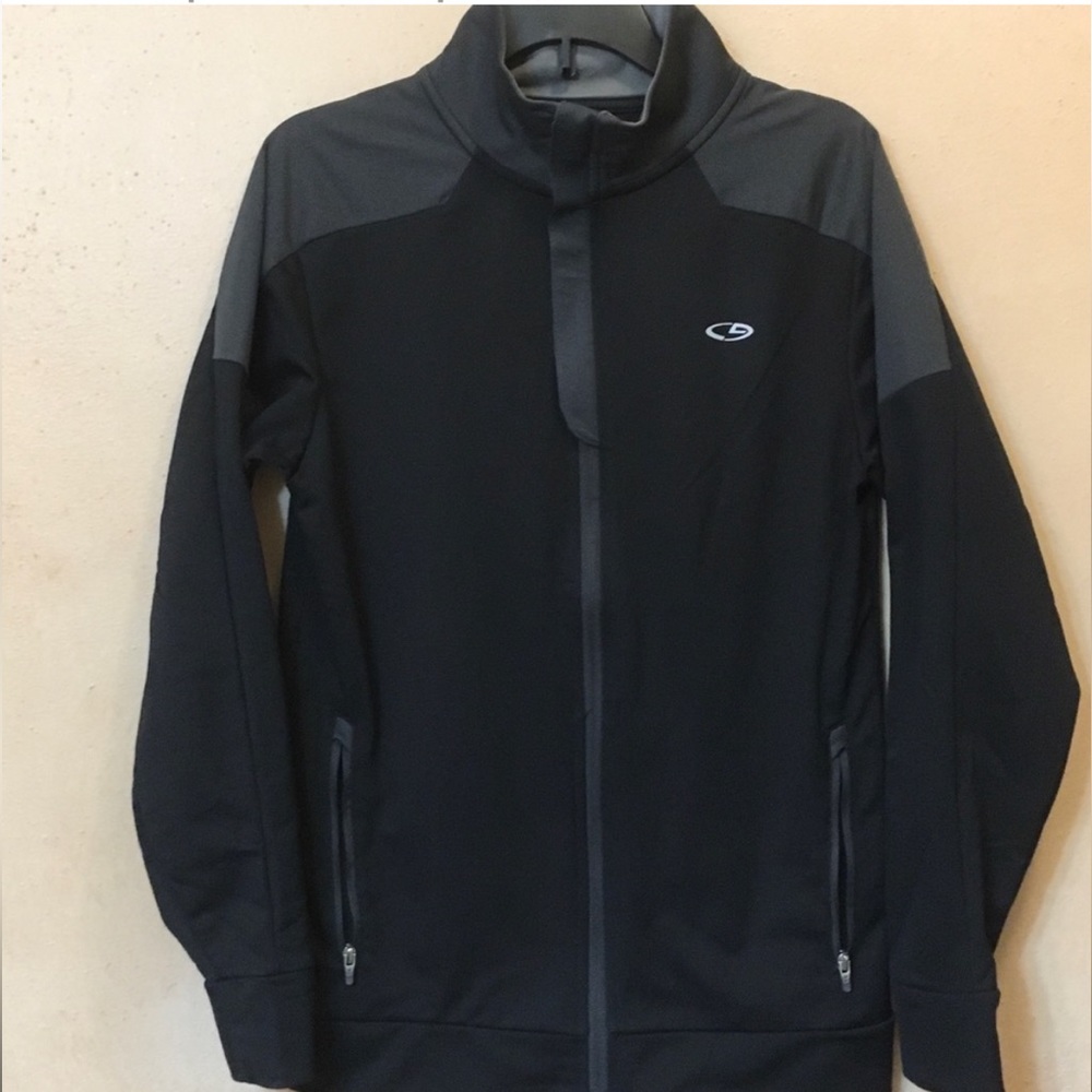 Warm C9 Champion Duo Dry Womens Black/Grey Long Sleeve Full Zip Jacket, L